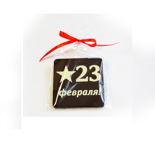Шоколадная плитка "С Днем защитника Отечества" 60 гр